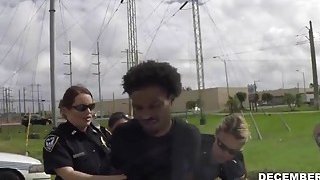 BBW dirty mouth police cops savoring big black cock suspect ...