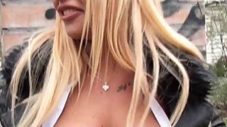 Xxxdebo - Sexy blonde Czech Kyra Hot flashes her big boobs for money tube ...