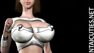3D anime slave gets tits tortured tube porn video