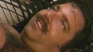 Ron jeremy and two studs double-team a beautiful blonde babe in a hardcore gangbang with cum on her face