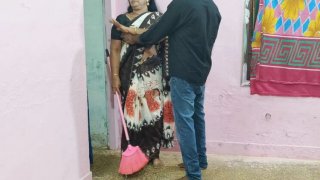 Asian maid takes a massive creampie from her boss