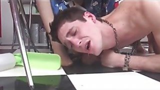 Blowjob blonde dom wife anal fucks husband creampie milf big ass
