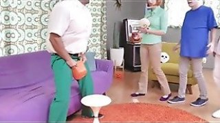 Creampie familystrokes - big dick fat dad fucks his hot ass big tits big ass teen